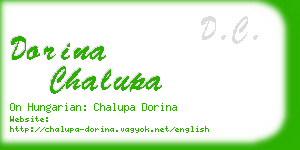 dorina chalupa business card